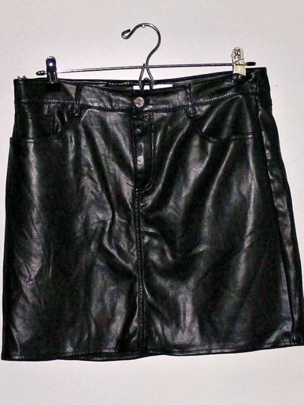 ✨Marc new york black faux leather #skirt